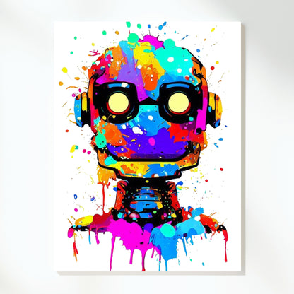 Cyborg Princess Wall Art Canvas Print