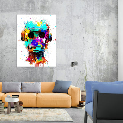 Cyborg Wall Art Canvas Print