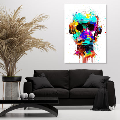 Cyborg Wall Art Canvas Print