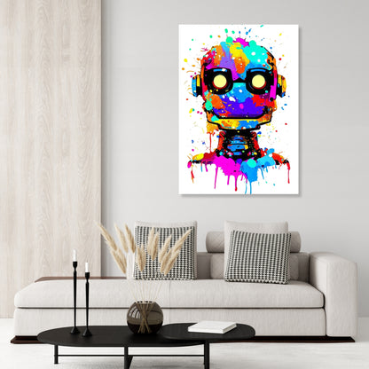 Cyborg Princess Wall Art Canvas Print