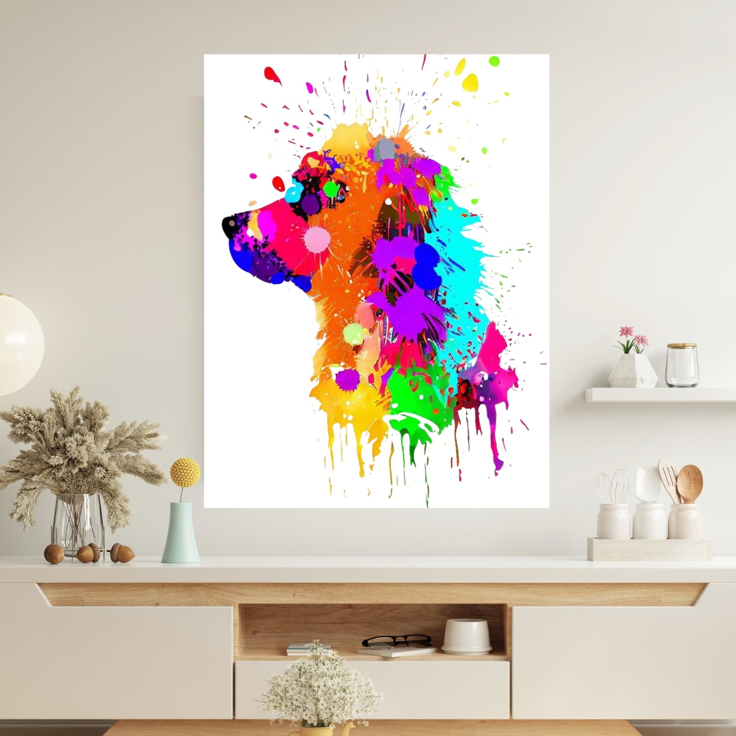 Dog Wall Art Canvas Print