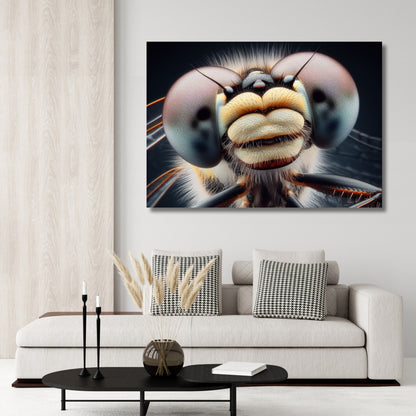 Dragonfly Up Close Animal Kingdom Wall Art Canvas Print