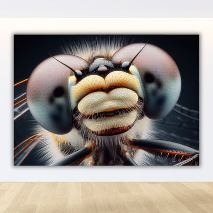 Dragonfly Up Close Animal Kingdom Wall Art Canvas Print