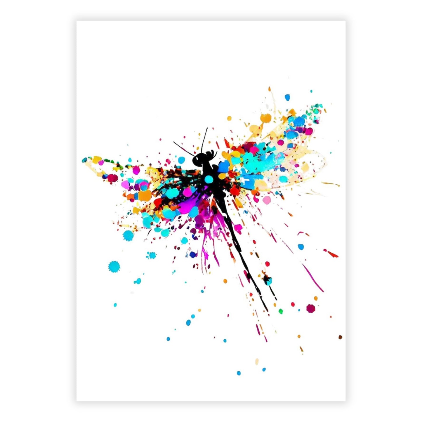 Dragonfly Happiness Wall Art Canvas Print