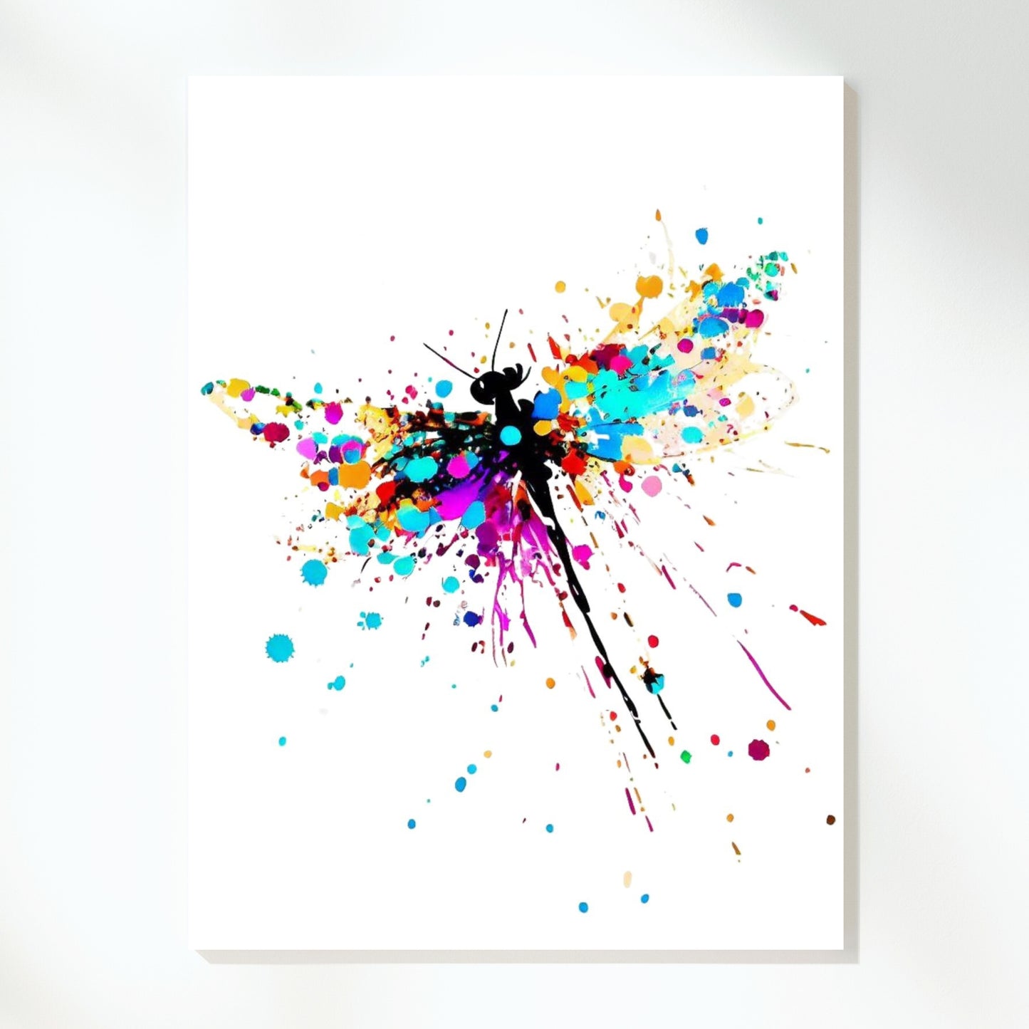 Dragonfly Happiness Wall Art Canvas Print