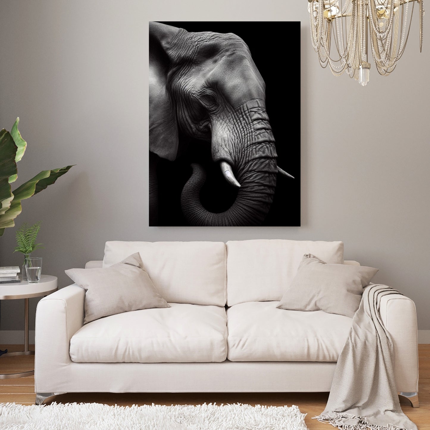 Elephant Animal Kingdom Wall Art Canvas Print