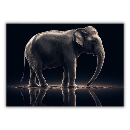 Majestic Elephant Animal Kingdom Wall Art Canvas Print