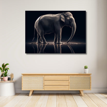 Majestic Elephant Animal Kingdom Wall Art Canvas Print