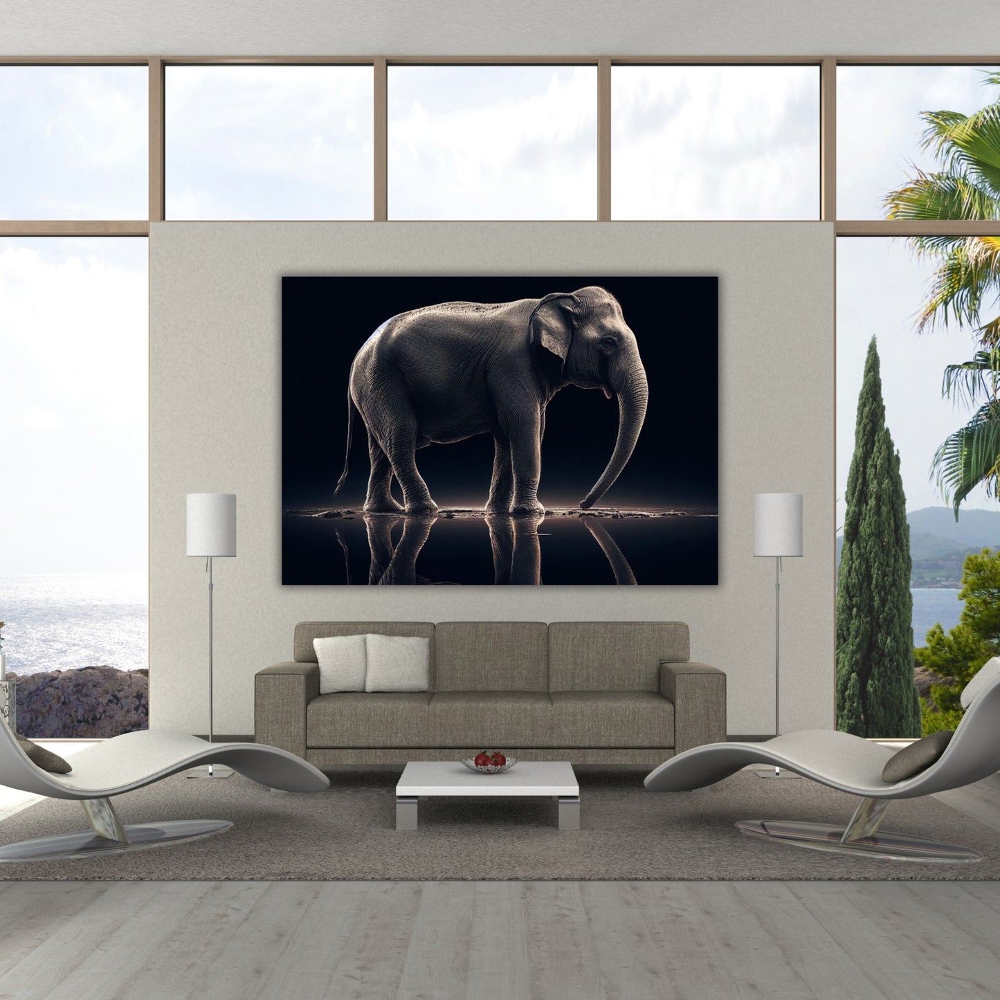 Majestic Elephant Animal Kingdom Wall Art Canvas Print