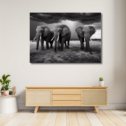 Elephant Guard Animal Kingdom Wall Art Canvas Print