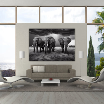 Elephant Guard Animal Kingdom Wall Art Canvas Print