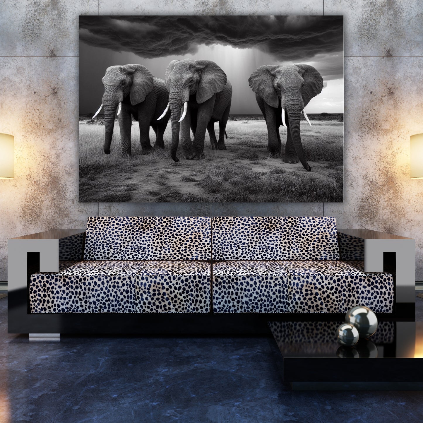 Elephant Guard Animal Kingdom Wall Art Canvas Print