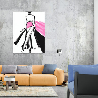 Runway Couture Wall Art Canvas Print