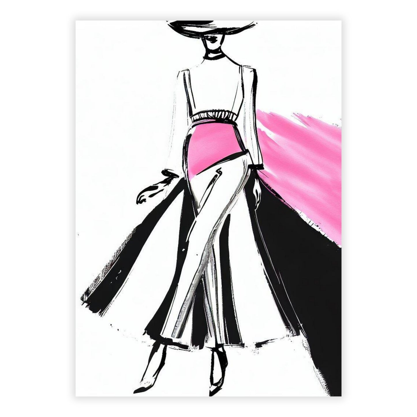 Runway Couture Wall Art Canvas Print