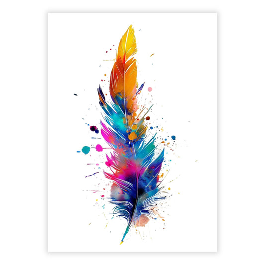 Feather Flight Wall Art Canvas Print