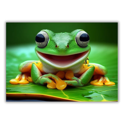 Frog Animal Kingdom Wall Art Canvas Print