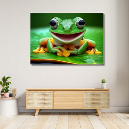 Frog Animal Kingdom Wall Art Canvas Print