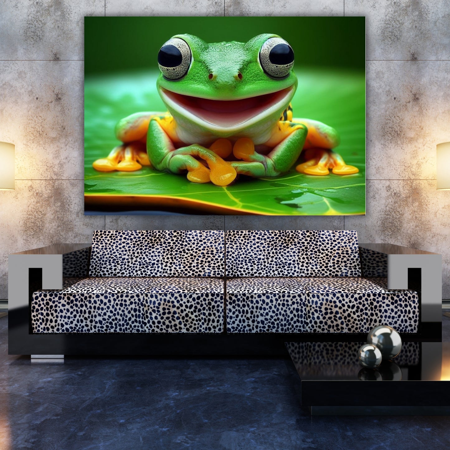 Frog Animal Kingdom Wall Art Canvas Print