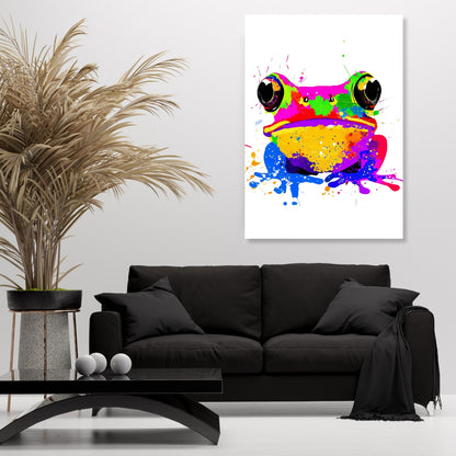 Freddie Frog Wall Art Canvas Print