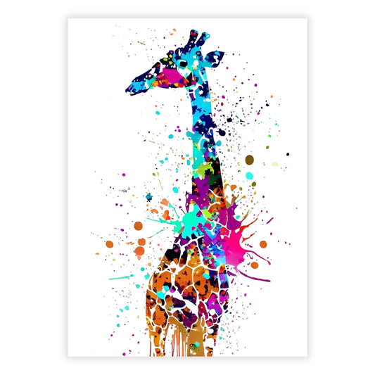 Giraffe Love Wall Art Canvas Print