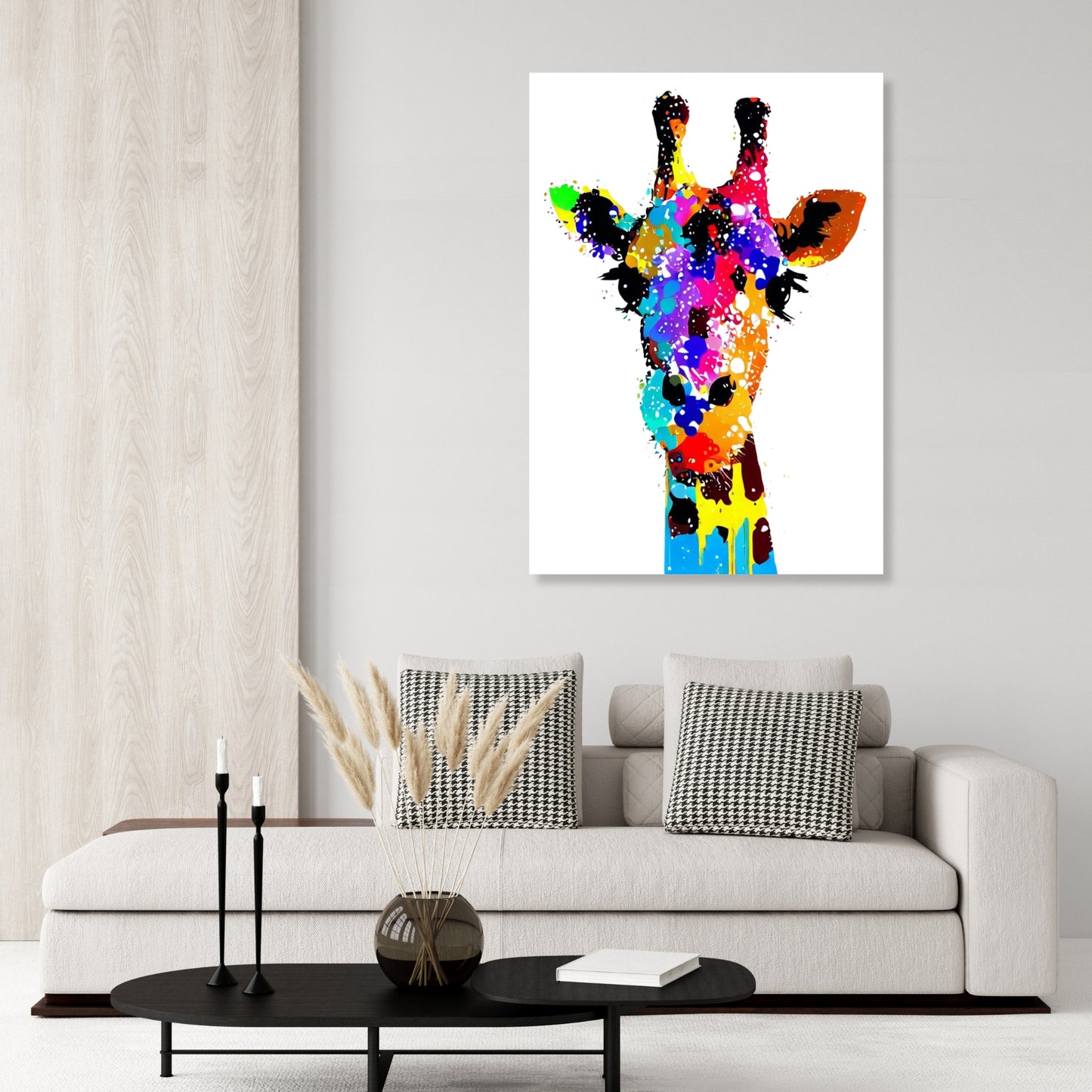 Giraffe Wall Art Canvas Print