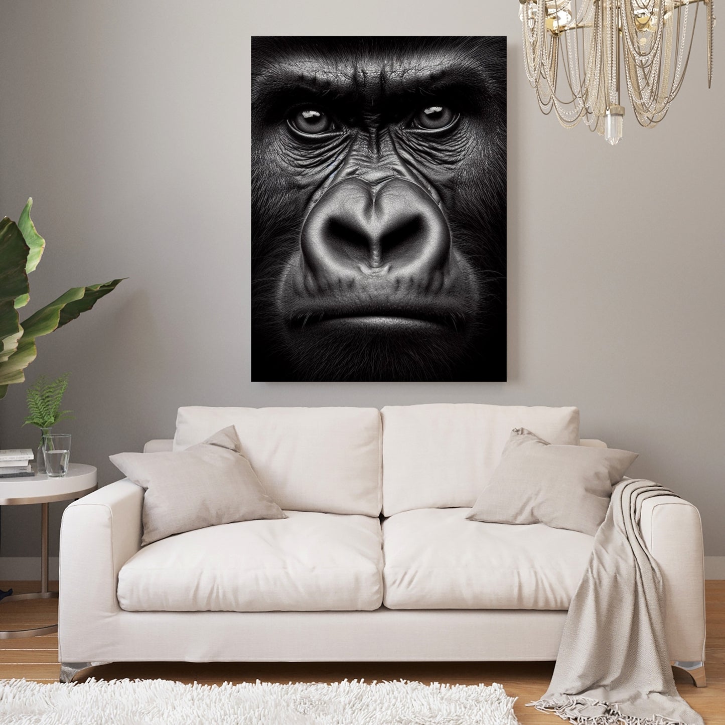 Gorilla Animal Kingdom Wall Art Canvas Print