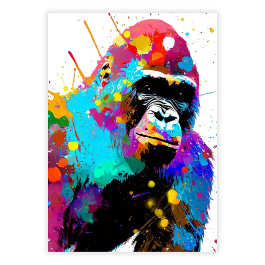 Gorilla Life Wall Art Canvas Print