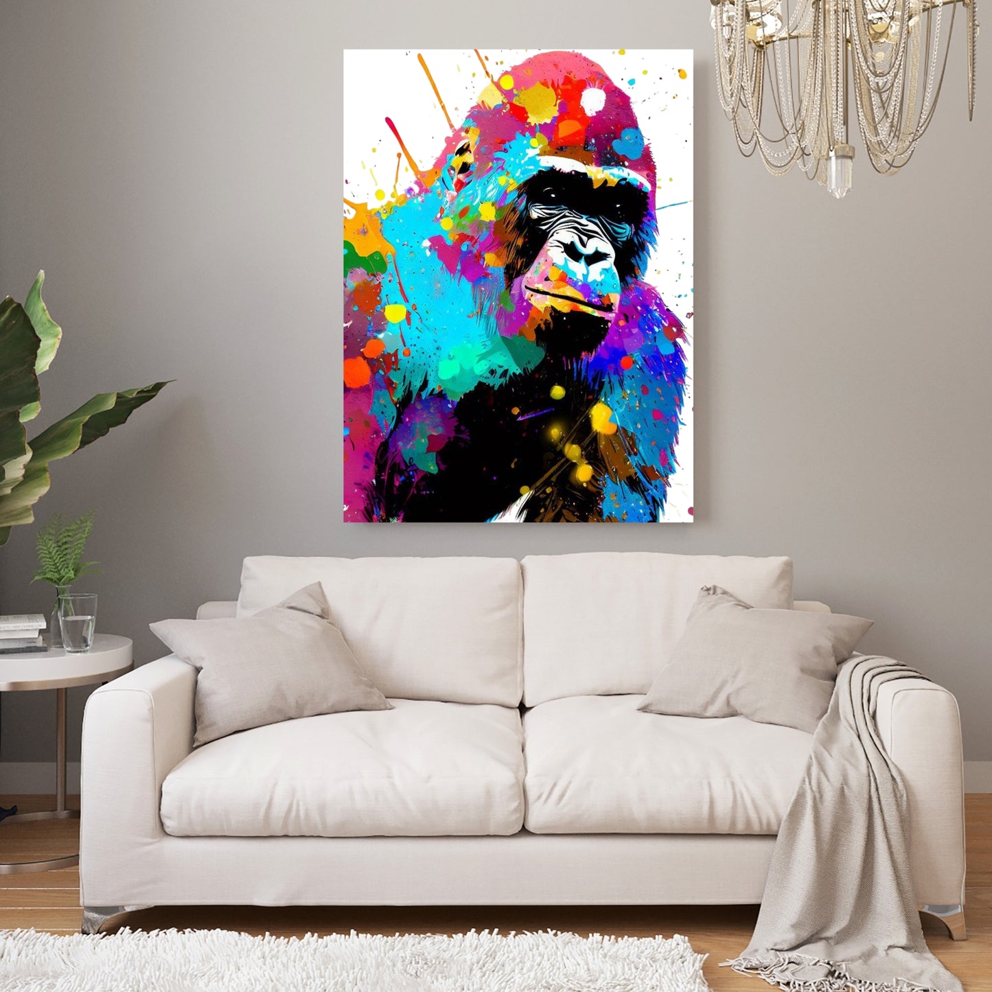 Gorilla Life Wall Art Canvas Print