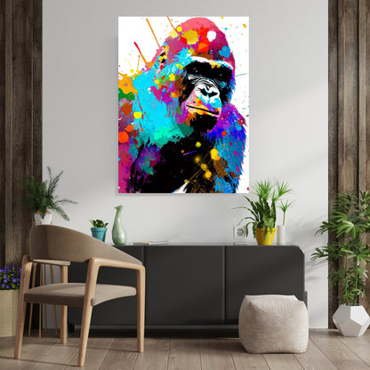 Gorilla Life Wall Art Canvas Print