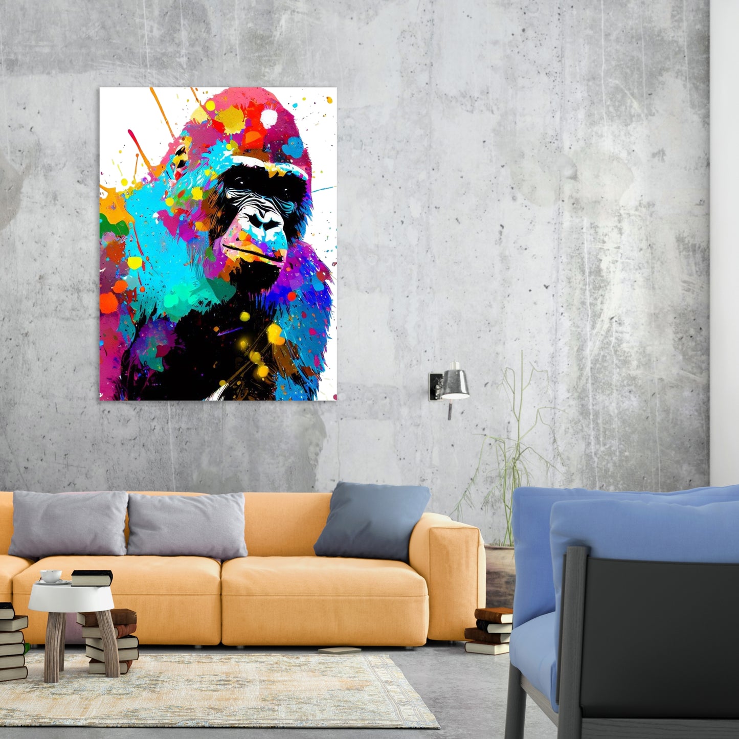 Gorilla Life Wall Art Canvas Print