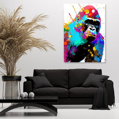 Gorilla Life Wall Art Canvas Print