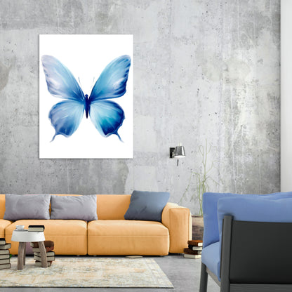 Hamptons Butterfly Wall Art Canvas Print