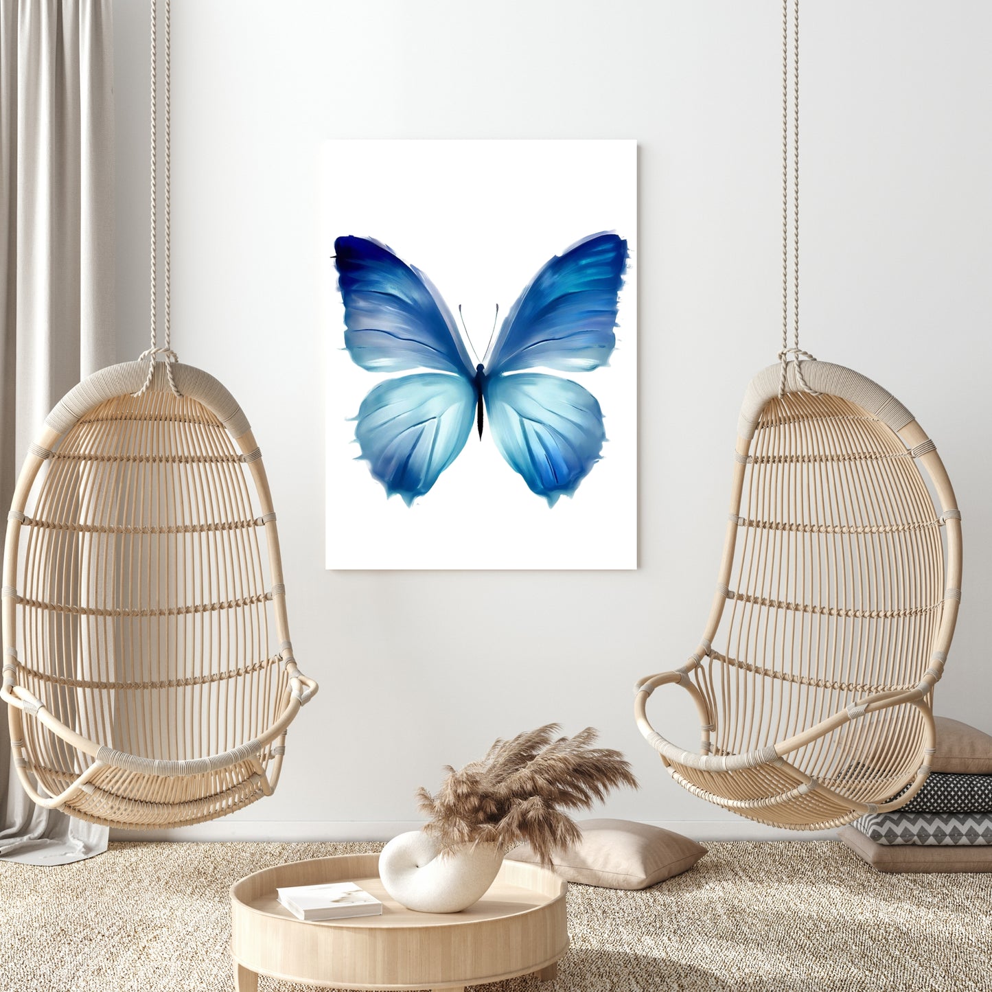 Hamptons Butterfly Enchanted Wall Art Canvas Print