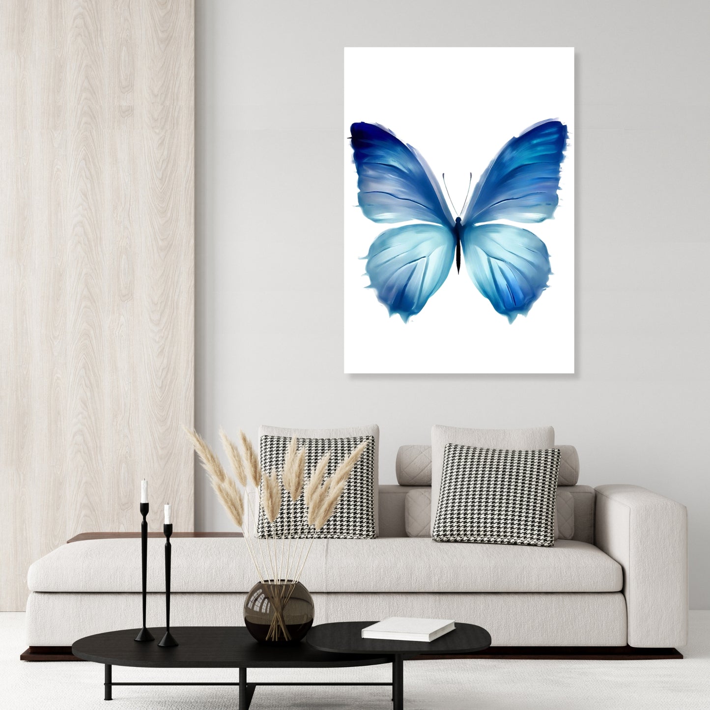 Hamptons Butterfly Enchanted Wall Art Canvas Print