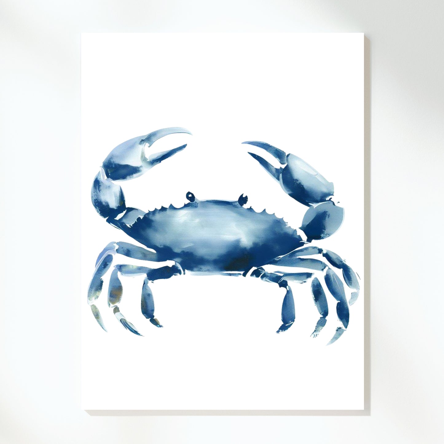 Hamptons Mud Crab Wall Art Canvas Print