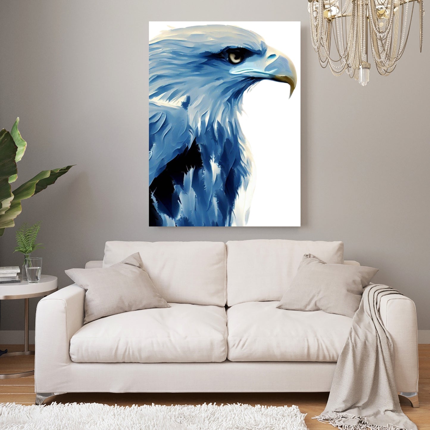 Hamptons Eagle Wall Art Canvas Print