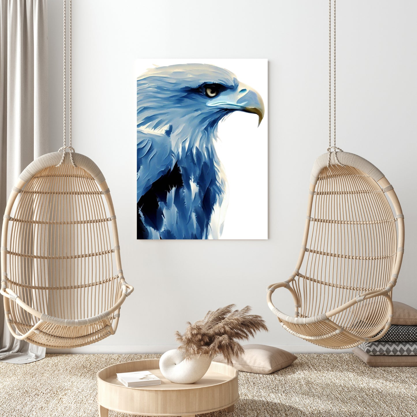 Hamptons Eagle Wall Art Canvas Print