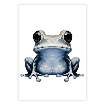 Hamptons Frog Hop Wall Art Canvas Print