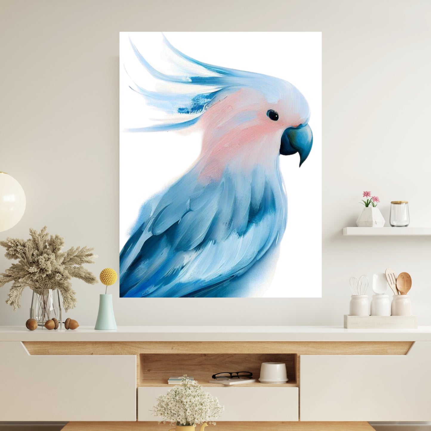 Hamptons Galah Wall Art Canvas Print