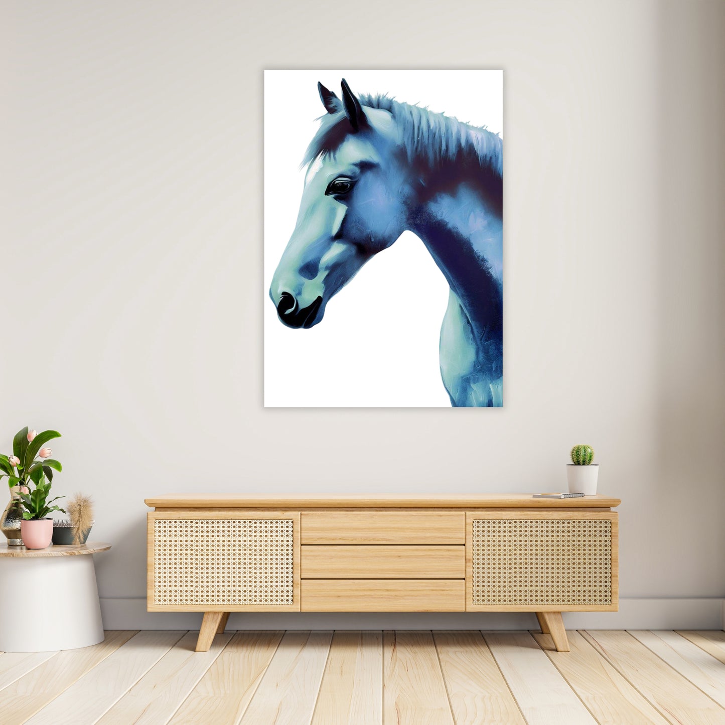 Hamptons Horse Wall Art Canvas Print