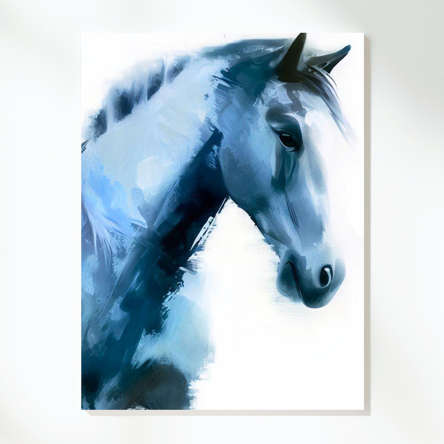 Hamptons Horse Love Wall Art Canvas Print