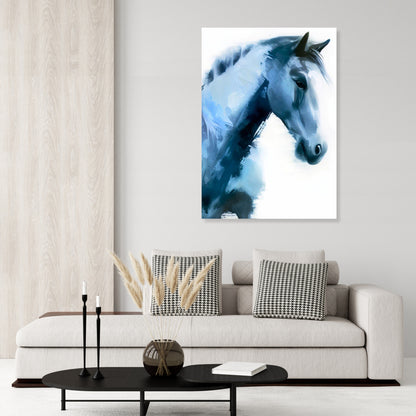 Hamptons Horse Love Wall Art Canvas Print