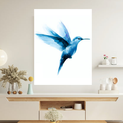 Hamptons Hummingbird Wall Art Canvas Print