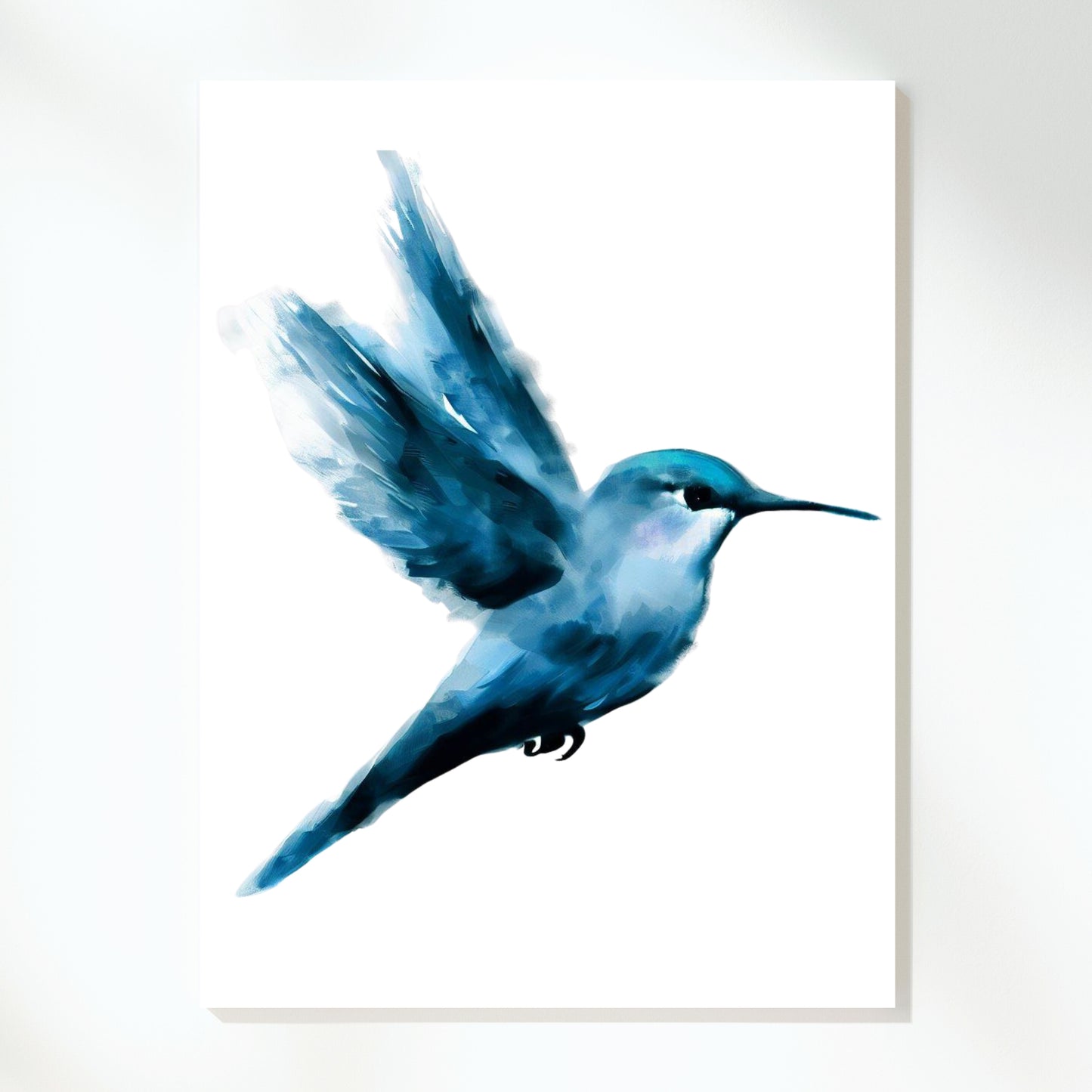 Hamptons Happy Hummingbird Wall Art Canvas Print