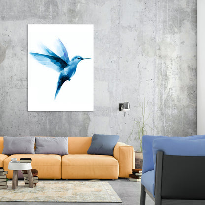 Hamptons Hummingbird Wall Art Canvas Print