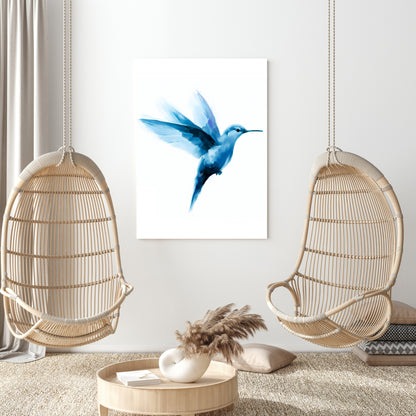 Hamptons Hummingbird Wall Art Canvas Print