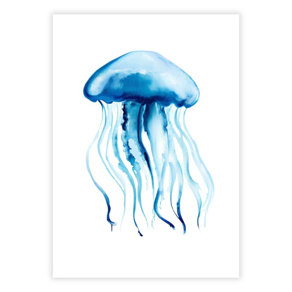 Hamptons Jellyfish Wall Art Canvas Print