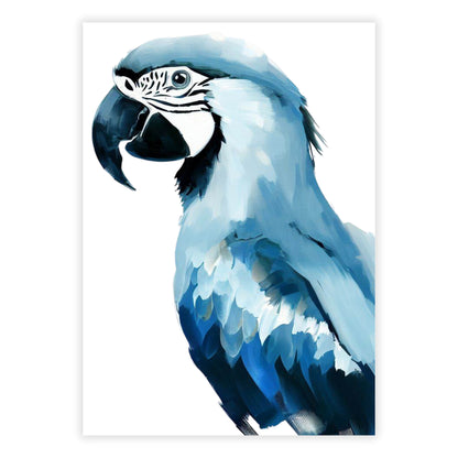 Hamptons Macaw Wall Art Canvas Print