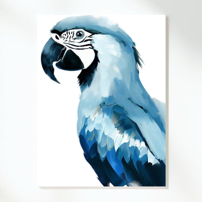 Hamptons Macaw Wall Art Canvas Print