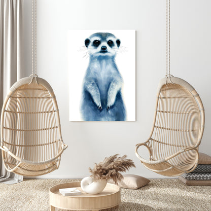 Hamptons Meerkat Wall Art Canvas Print